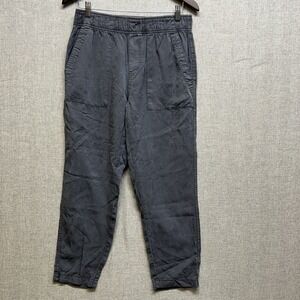 Gap Womens Medium Elastic Waist Pull-On Capri Gray 100% Lyocell 4 Pockets